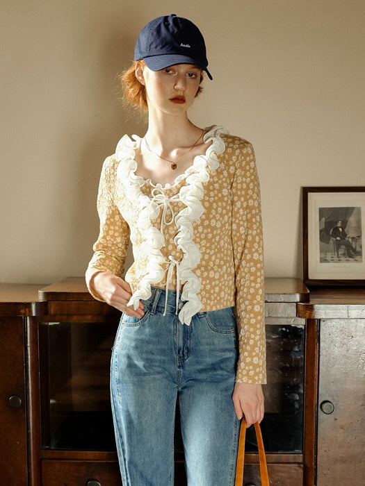 Daisy Dream Ruffle Cardigan & Camisole Set