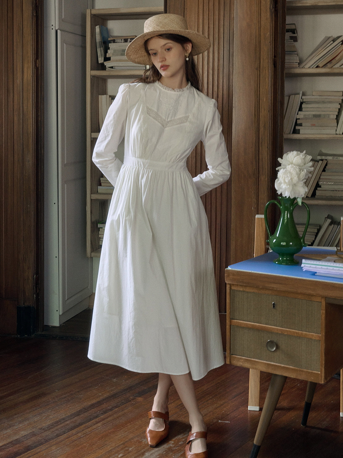 Victorian Garden Lace White Dress