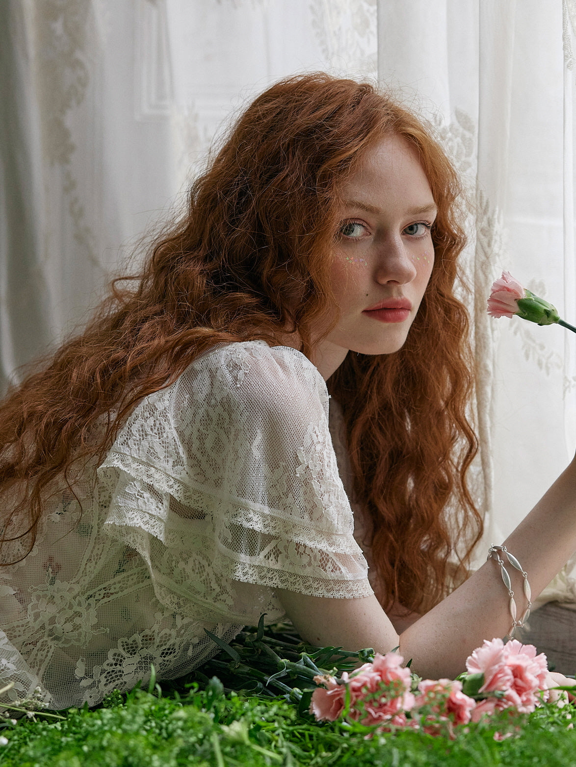 Ivory Lace Garden Fairy Blouse