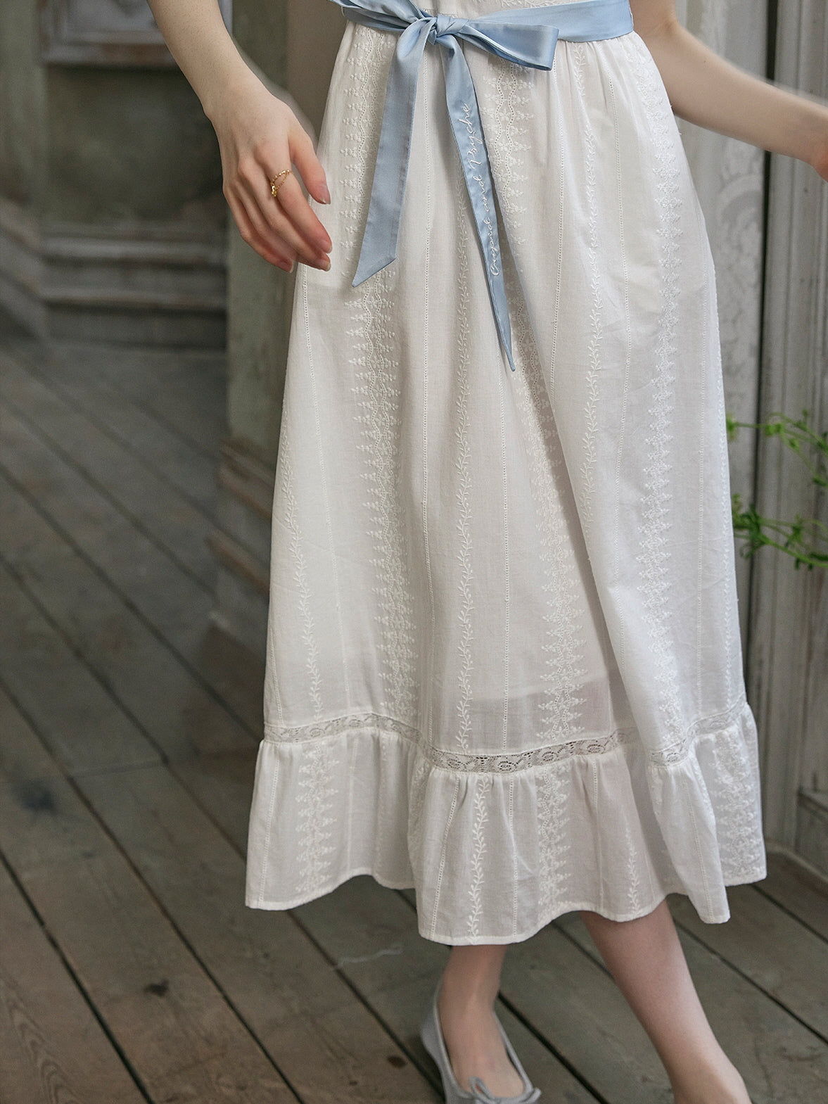 Eliza's Vintage Whimsy Ribbon Dress