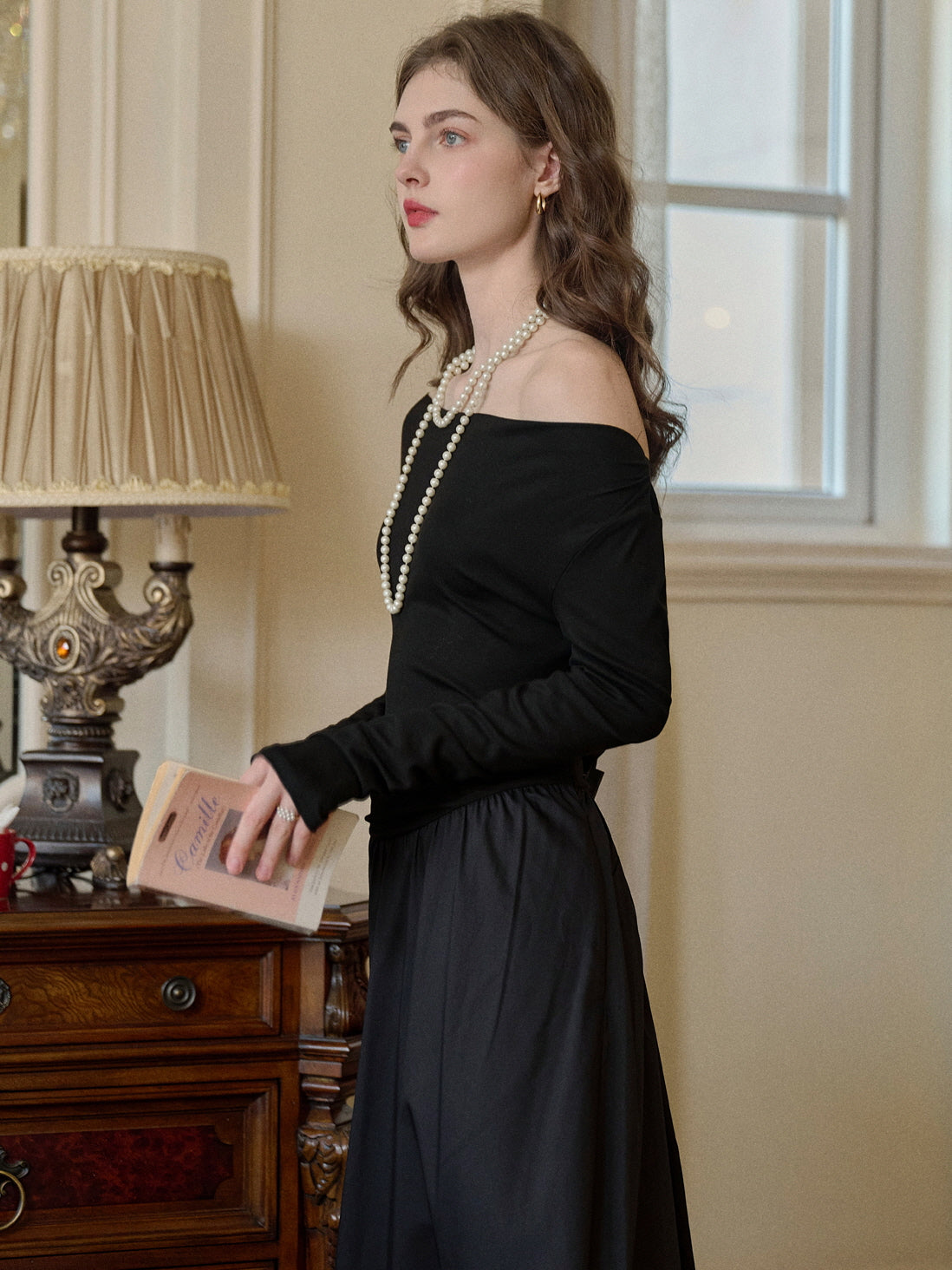 Timeless Elegance Black Knit Dress