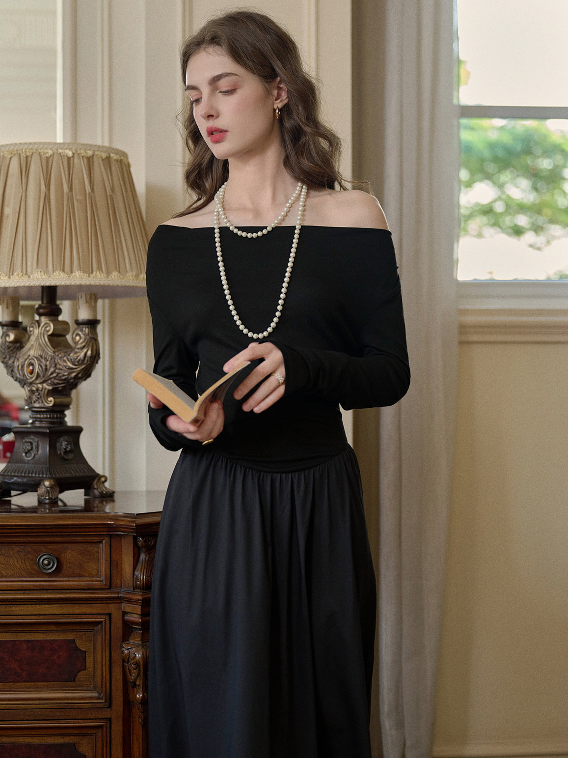 Timeless Elegance Black Knit Dress