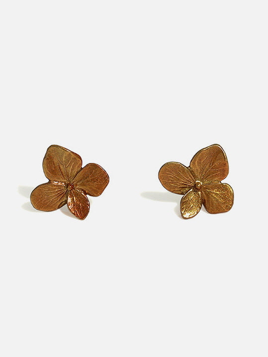 Elegant Hydrangea Stud Earrings