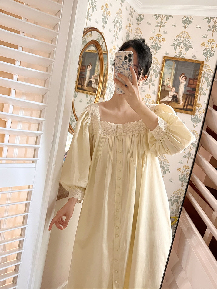 Vintage Charm Cotton Nightgown