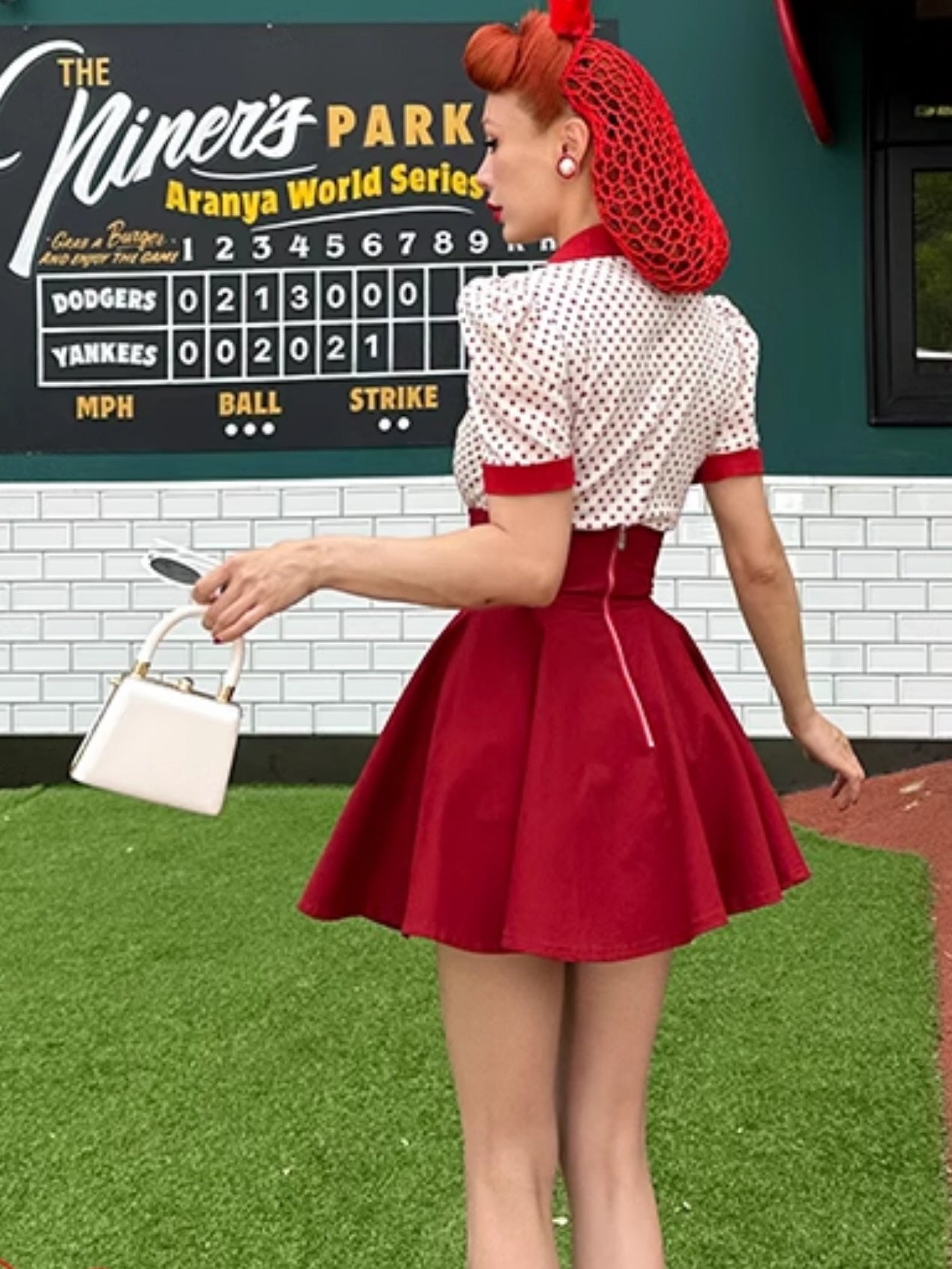 Cherry Diner Retro Dot Blouse