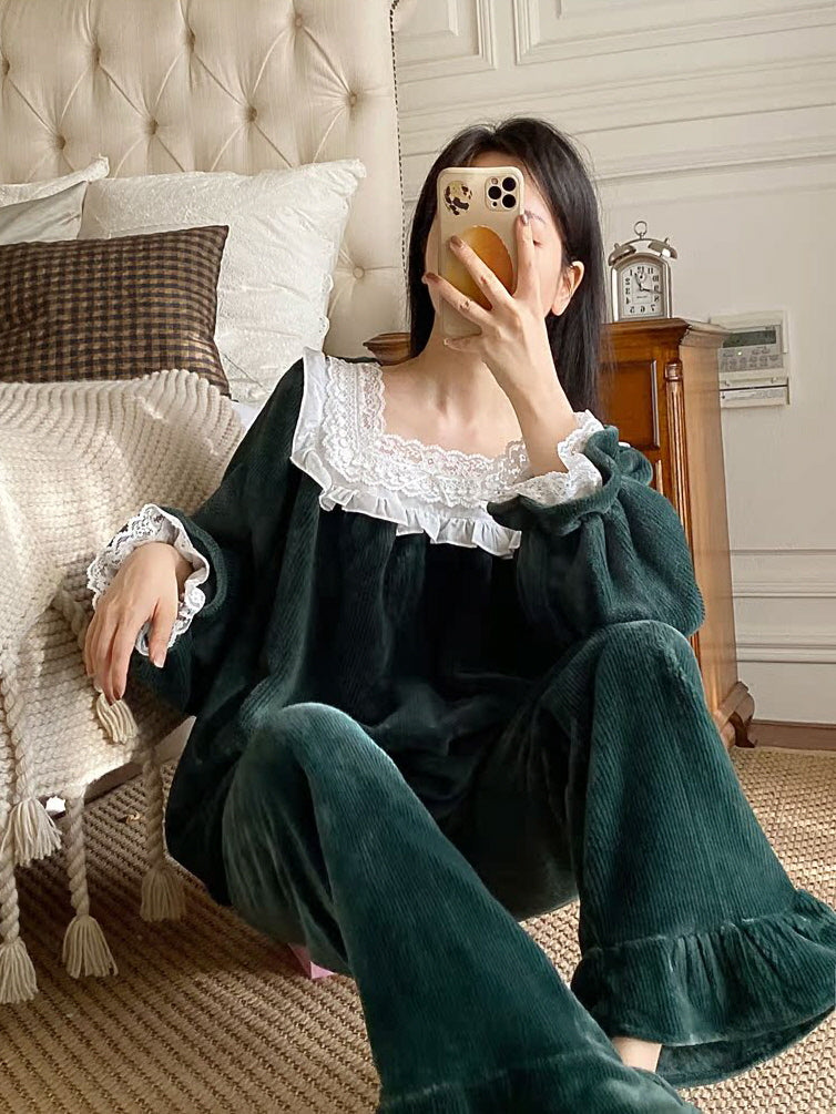 Velvet Forest Dream Pajama Set