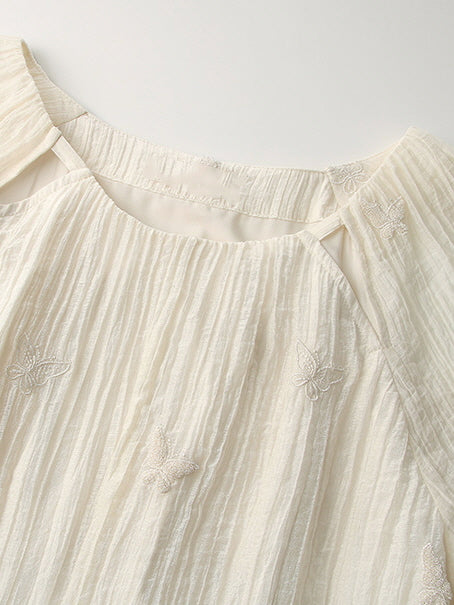 Butterfly Breeze Ivory Dress