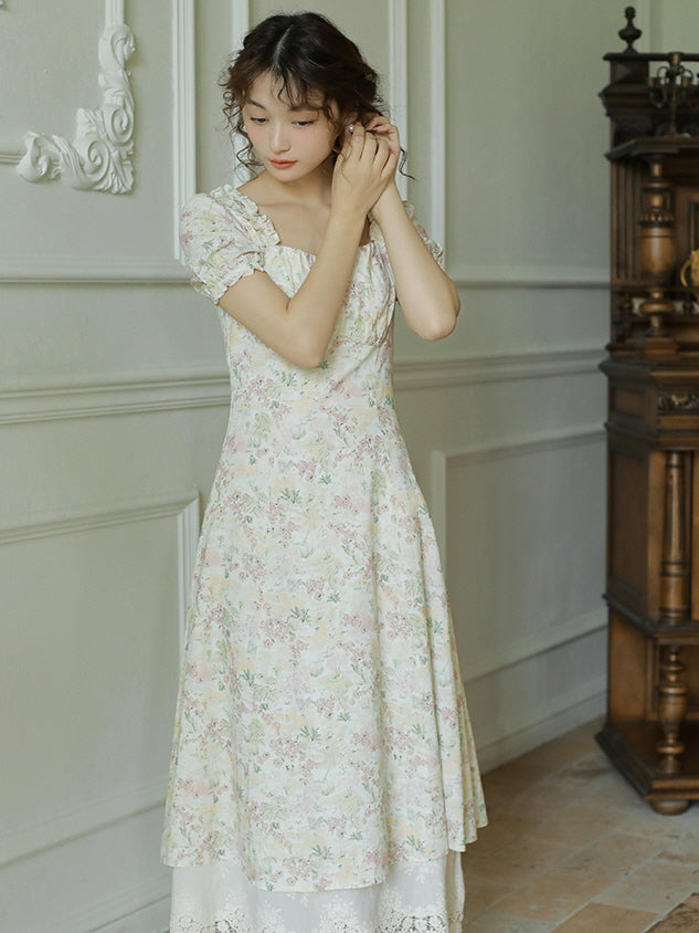 Vintage Meadow Cottagecore Dress Ivory / S Vintage Meadow Cottagecore Dress Ivory / S
