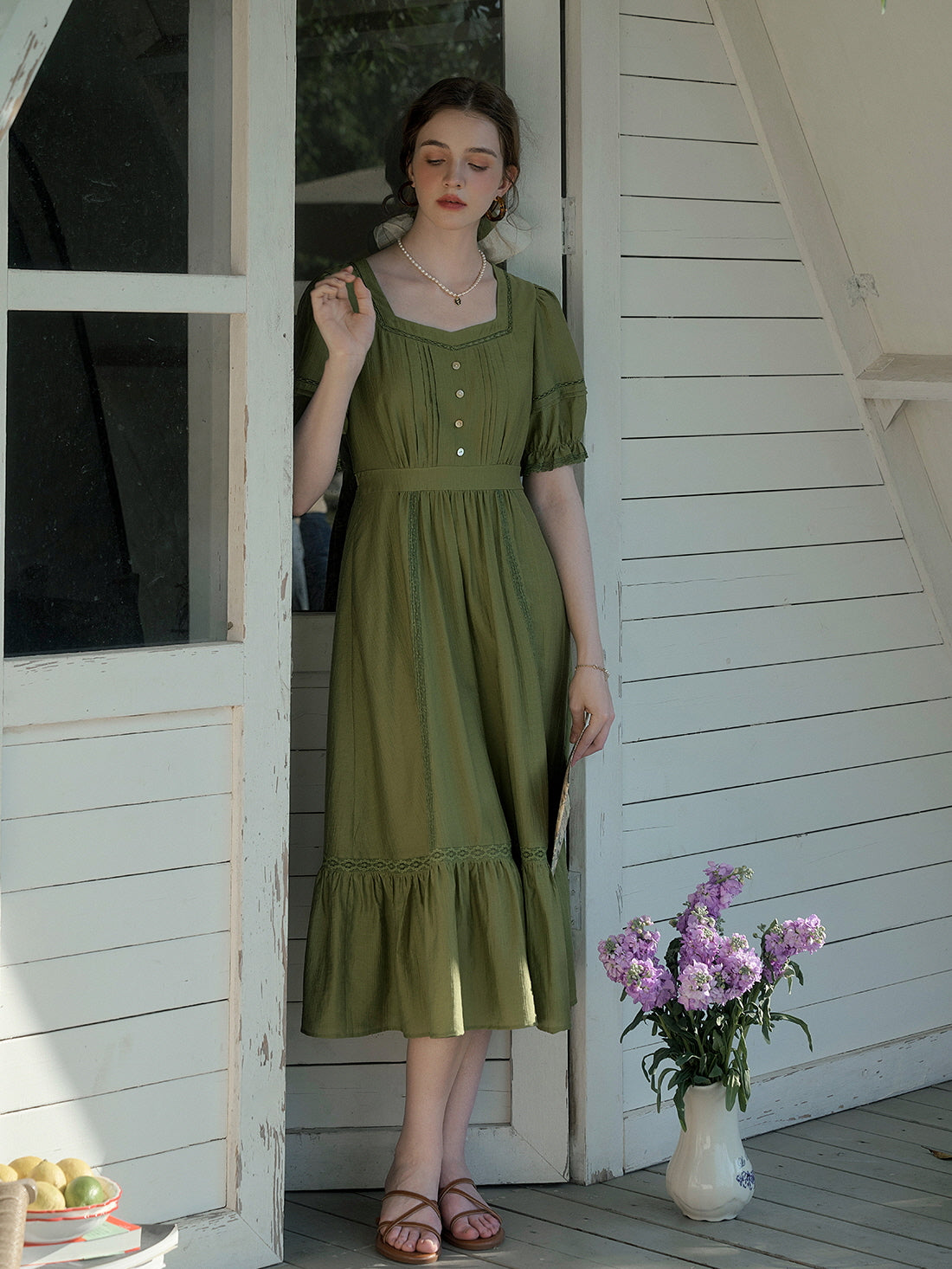 Cottagecore Meadow Serenity Dress