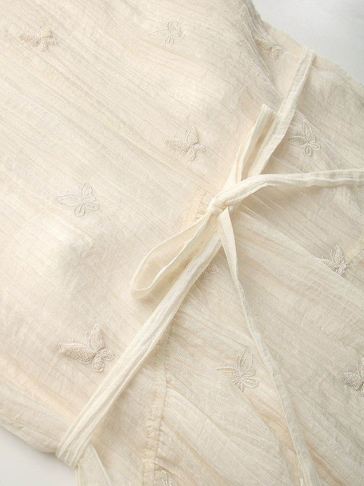 Butterfly Breeze Ivory Dress