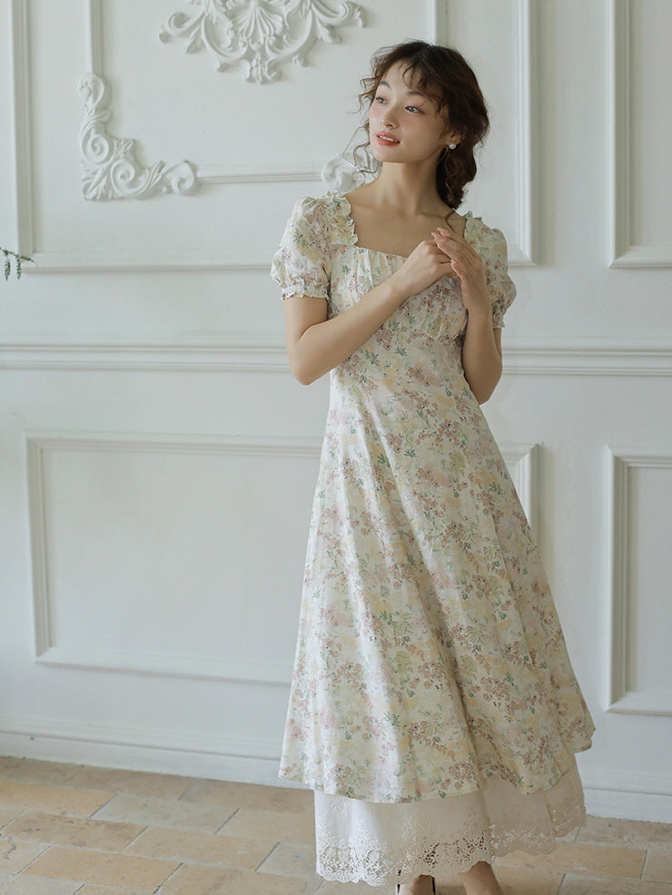 Vintage Meadow Cottagecore Dress Ivory / S Vintage Meadow Cottagecore Dress Ivory / S