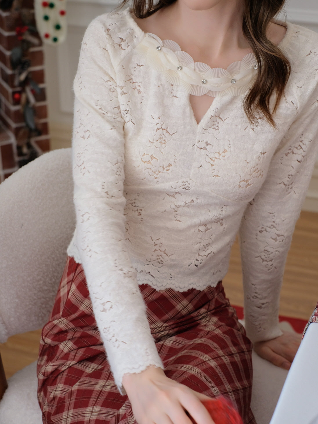 Delicate Lace Fairy White Top