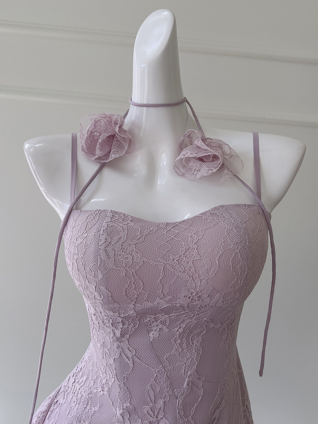 Soft Pink Coquette Charm Lace Dress