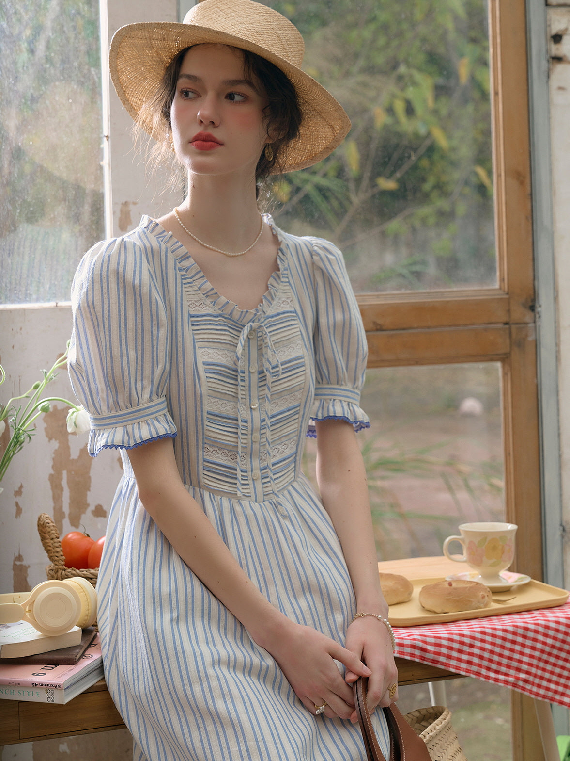 Amelia's Cottage Blue Stripe Dress