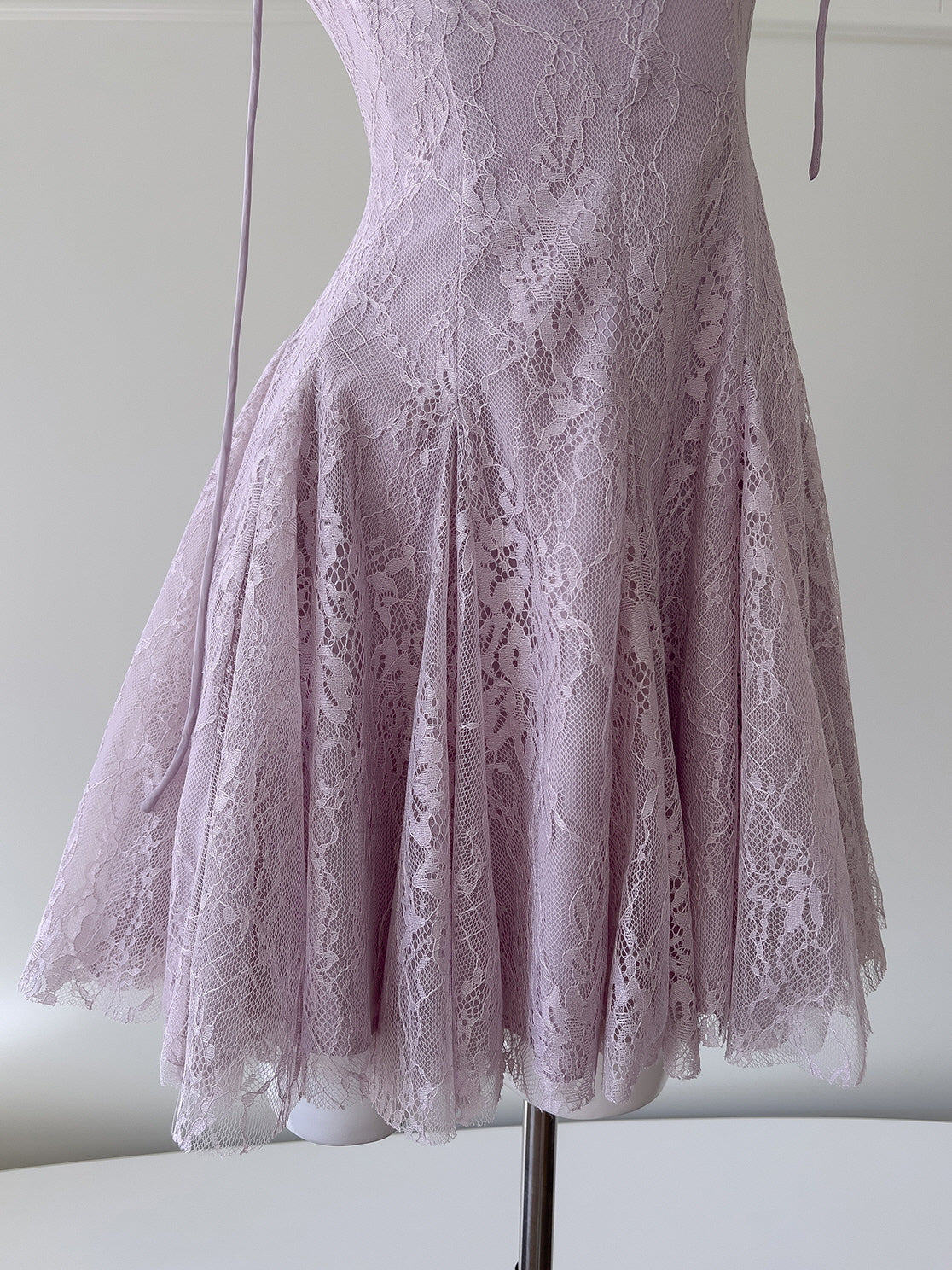 Soft Pink Coquette Charm Lace Dress