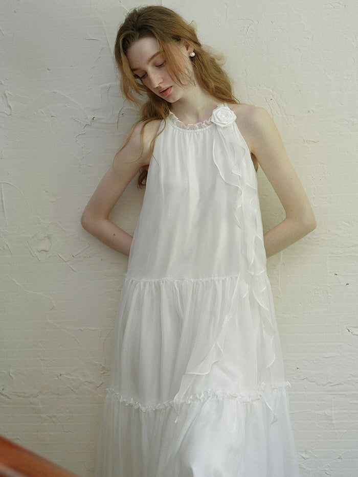 Jasmine's Ethereal White Fairy Dress