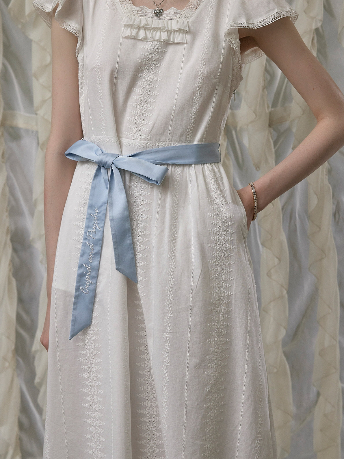 Eliza's Vintage Whimsy Ribbon Dress