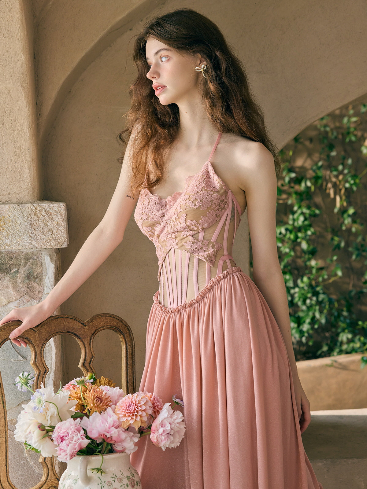 Blush Garden Fairy Lace Dress