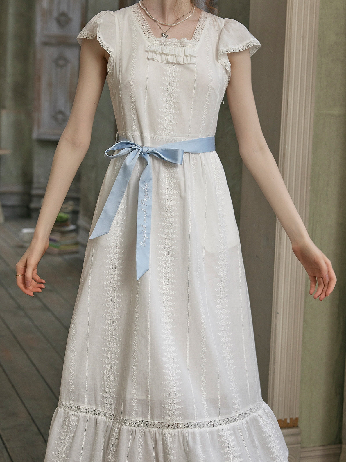 Eliza's Vintage Whimsy Ribbon Dress