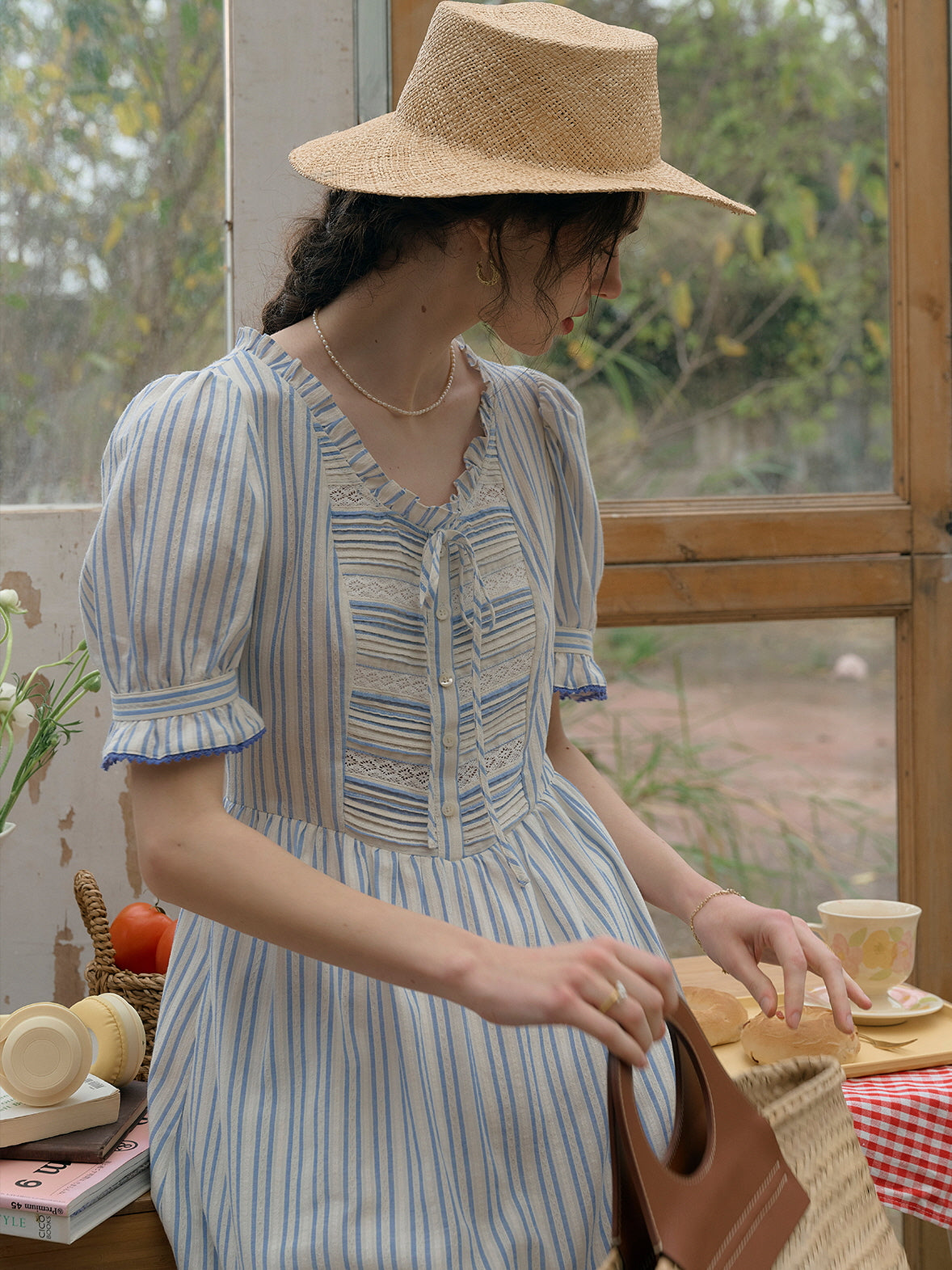 Amelia's Cottage Blue Stripe Dress