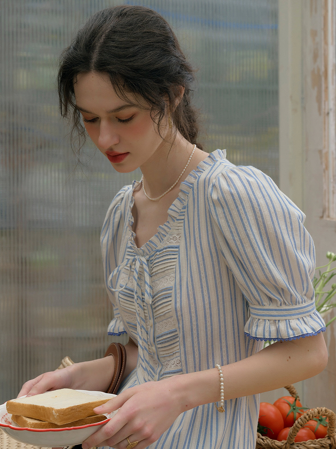 Amelia's Cottage Blue Stripe Dress