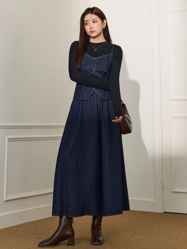 Timeless Denim Maxi Skirt