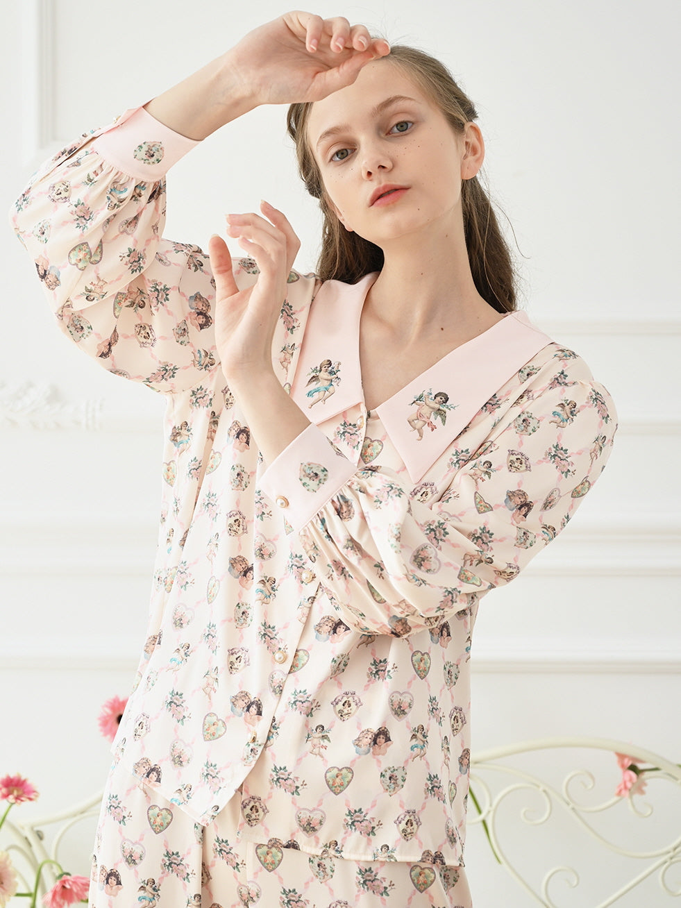 Cherub Dreams Silk Pajama