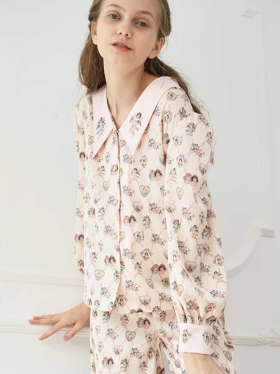 Cherub Dreams Silk Pajama