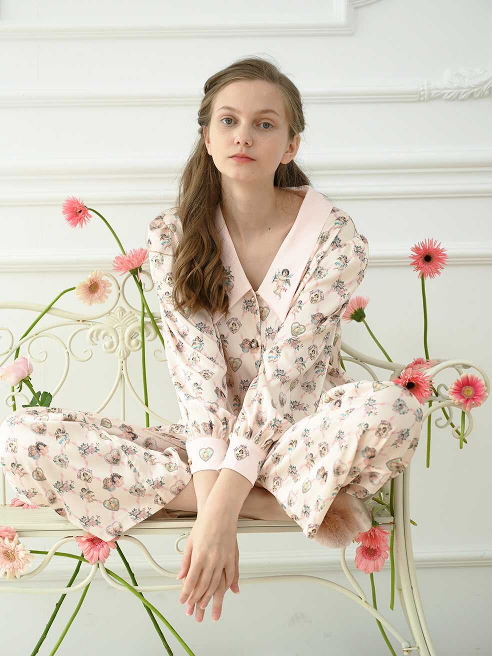 Cherub Dreams Silk Pajama