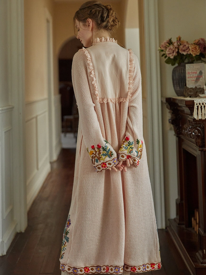 Floral Embroidered Vintage Cottage Dress