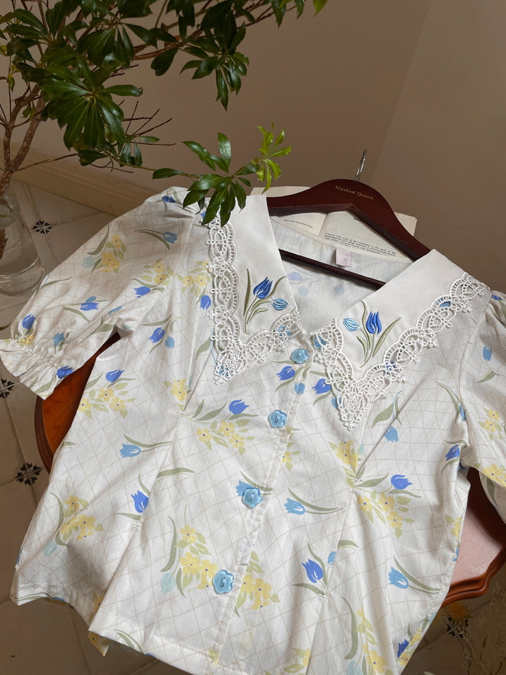 Tulip Whisper White Blouse