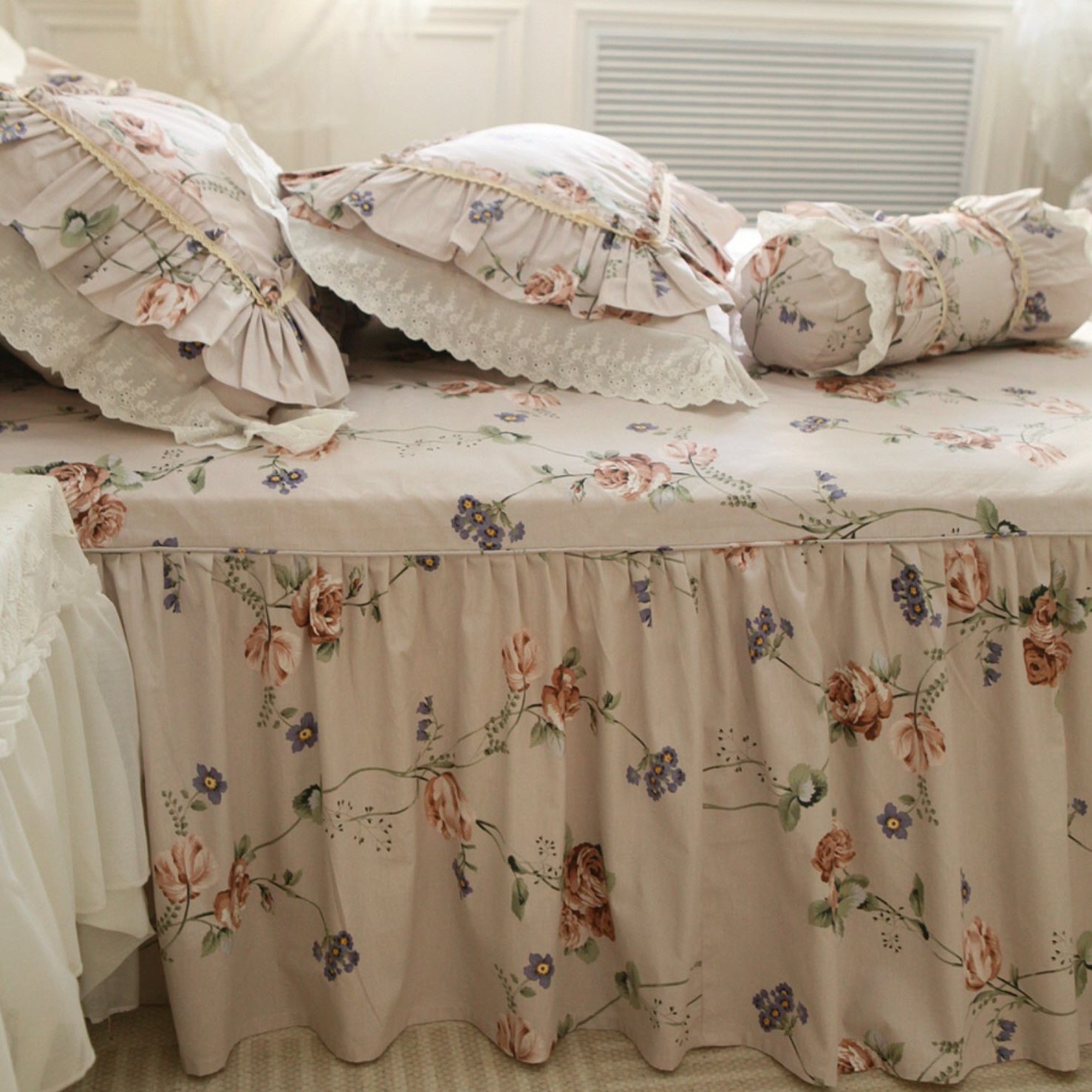 Retro Pastoral Princess Rose Bedding Set