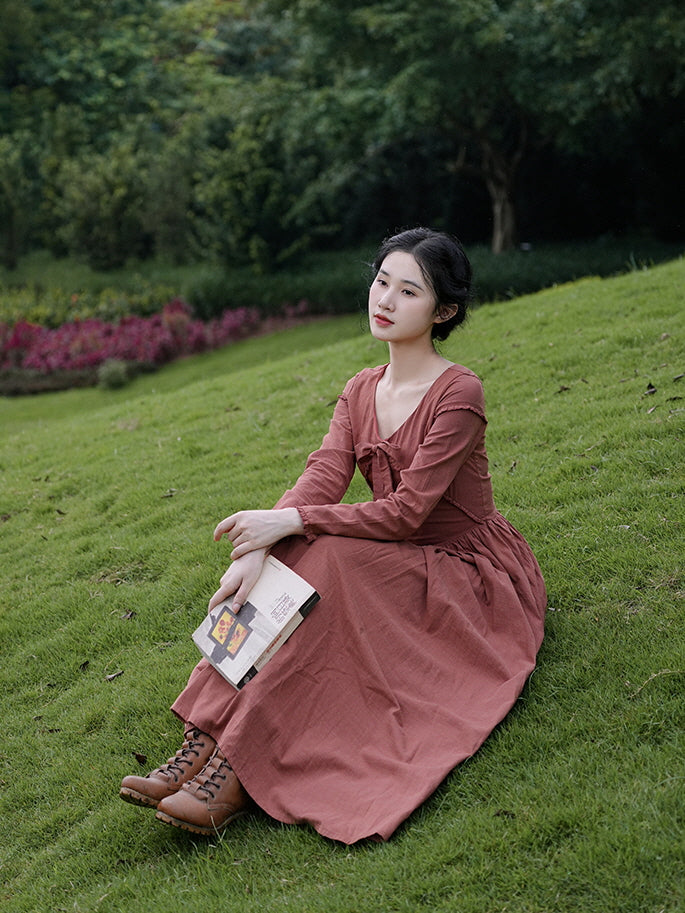 Rosalind's Red Ribbon Whimsy Dress