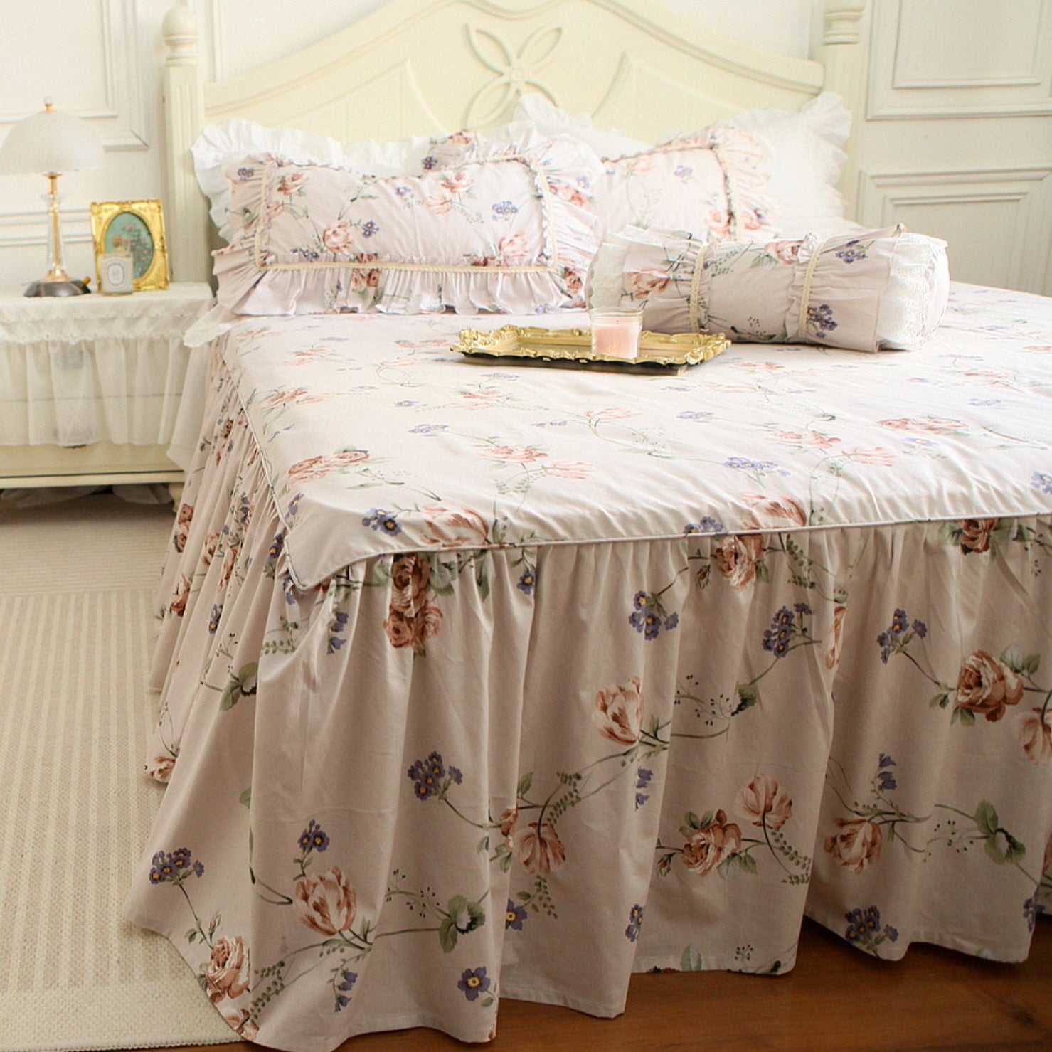 Retro Pastoral Princess Rose Bedding Set