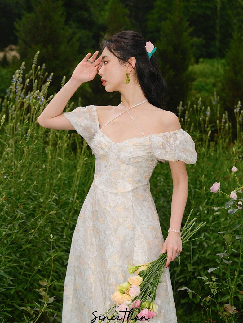 Elara's Enchanted Flower Dress