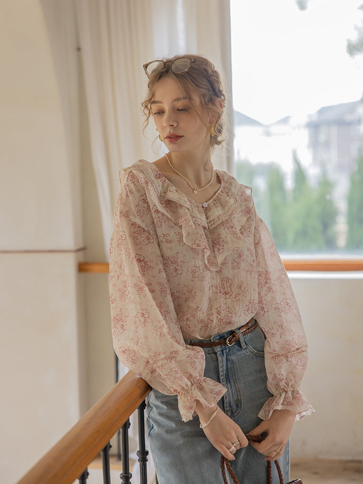 Eliza's Gentle Bloom Cottage Blouse