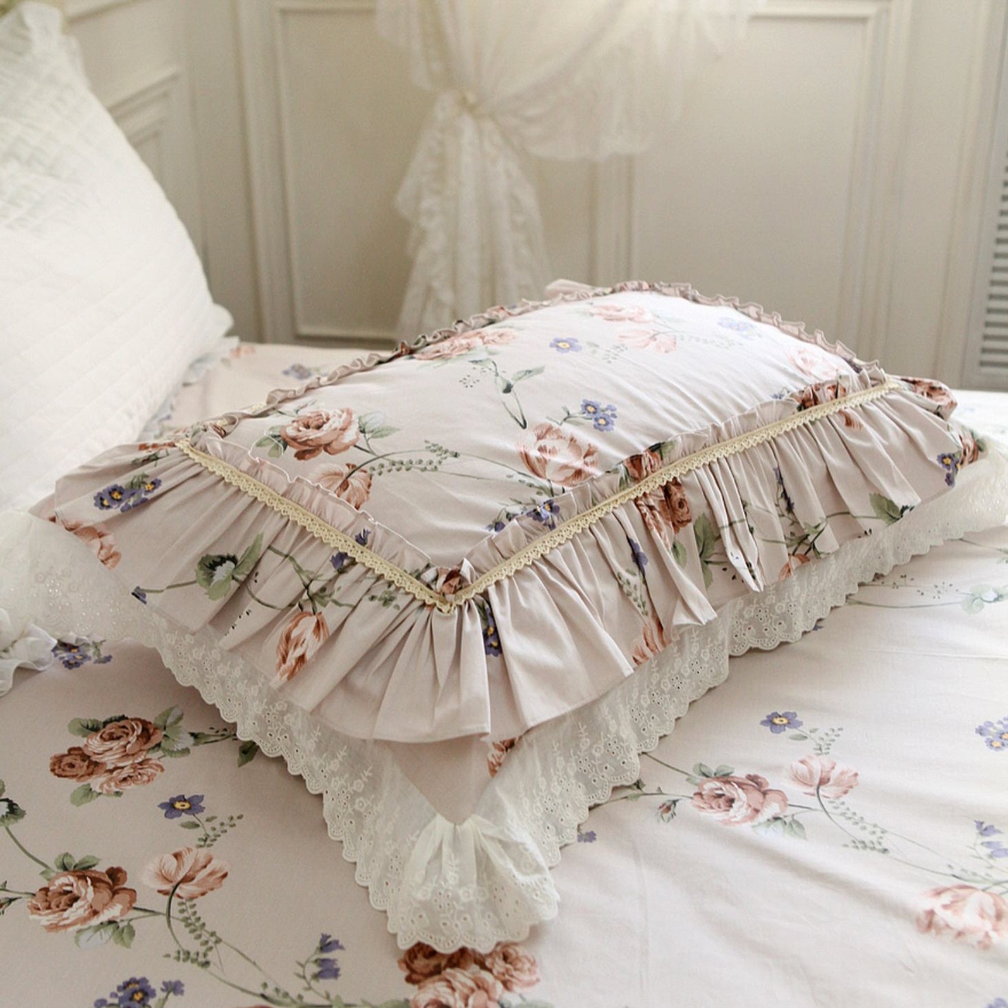 Retro Pastoral Princess Rose Bedding Set