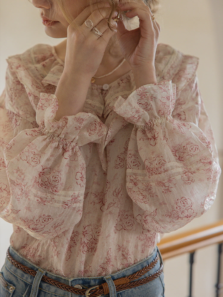 Eliza's Gentle Bloom Cottage Blouse