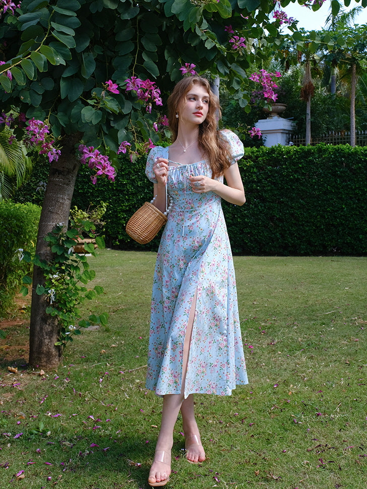 Sophie's Pink Blossom Sky Dress