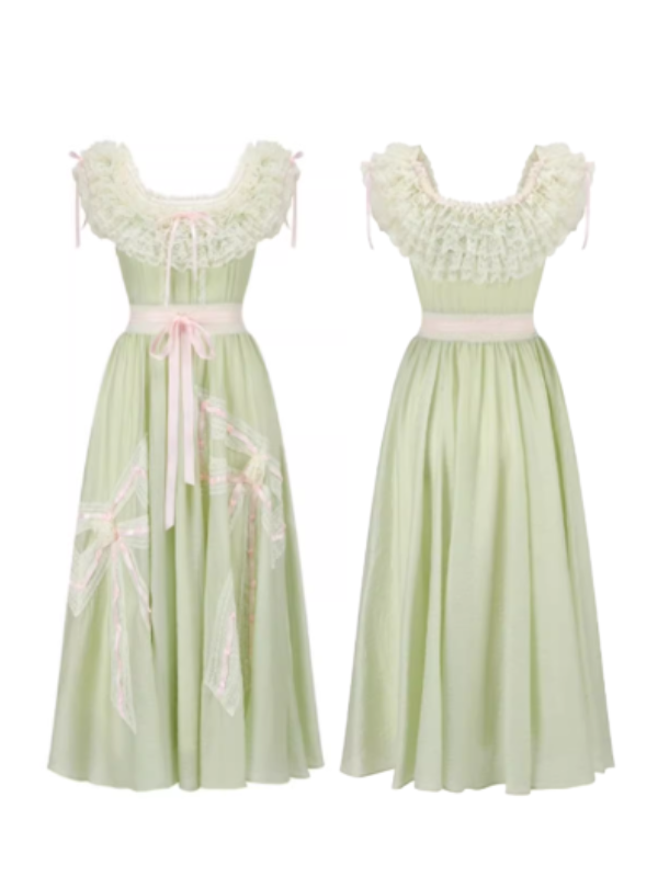 Meadowlight Ribbon Lace Dress