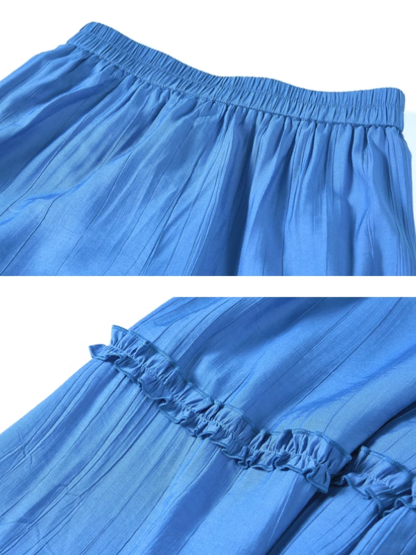 Azure Dream Wide-Leg Pants