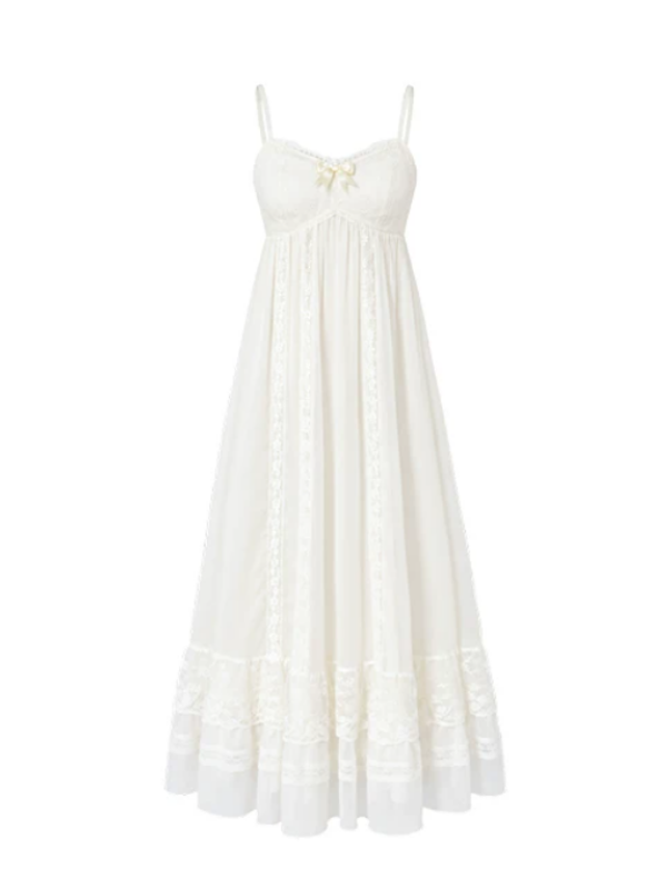 Ivory Lace Princess Nightgown & Slip Dress