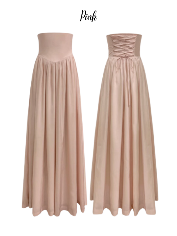 Fairytale Tencel High-Waist Long Skirt