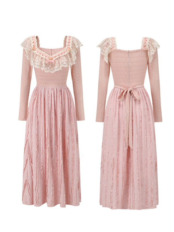 Enchanted Garden Pink Lace Dress