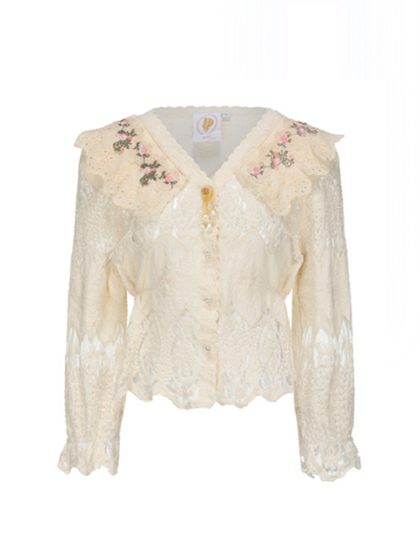 Forest Muse Embroidered Blouse