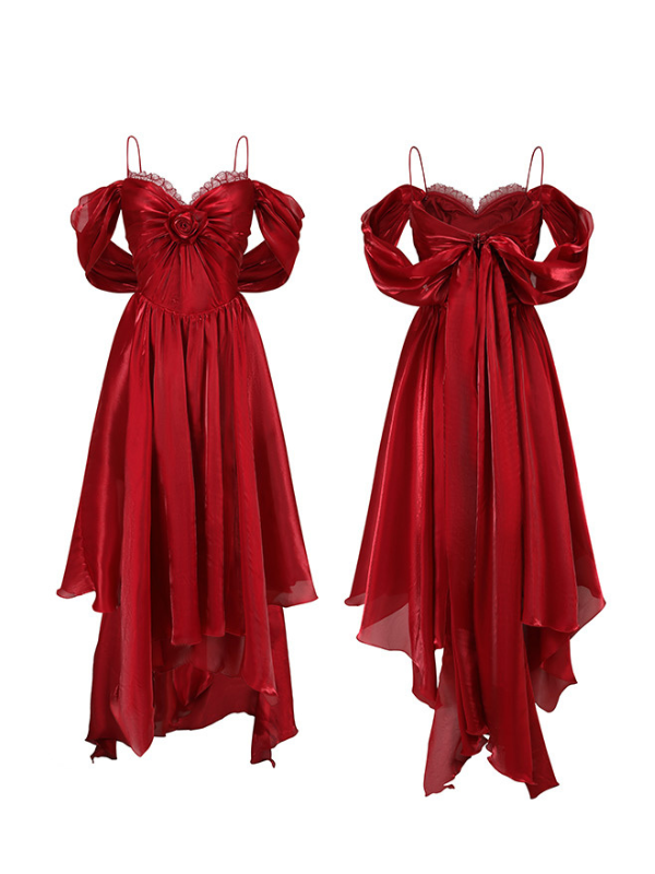 Scarlet Elegance Princess Dress