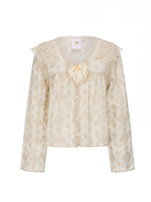 Nature's Embrace Beige Blouse