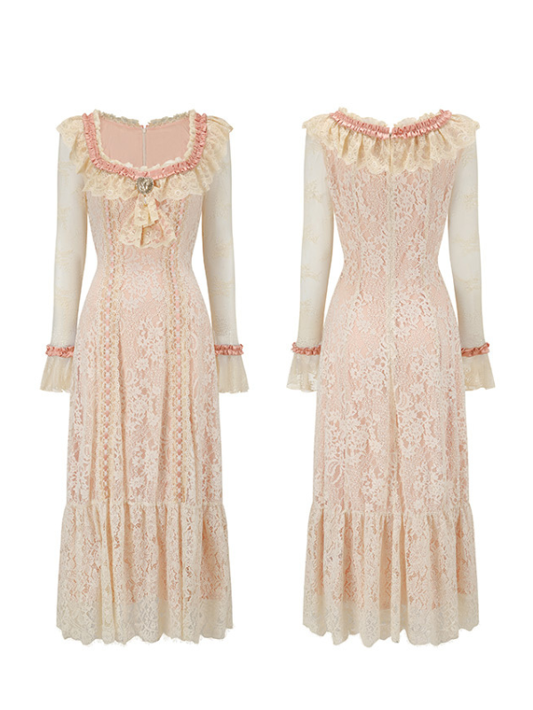 Retro Vintage Lace Dress