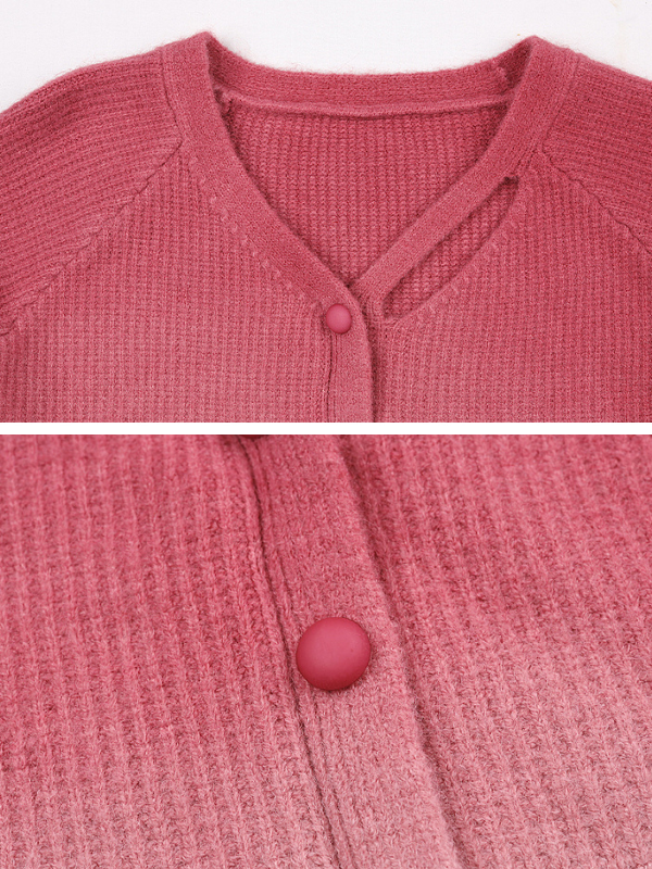 Blush Ombre Cozy Knit Cardigan