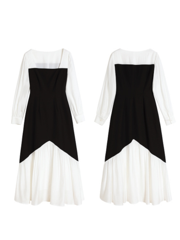 Monochrome Elegance Dress